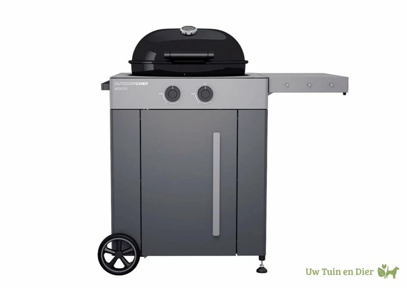 Outdoorchef Arosa 570 G Grey Steel Gasbolbarbecue 4 Outdoorchef Arosa 570 G Grey Steel Gasbolbarbecue - Afbeelding 2